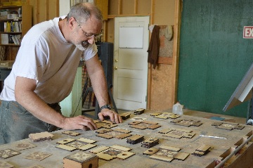 James Kimbriel in the FolkwoodDesign shop